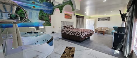 Quarto solteiro luxo, para não fumantes | Área de estar