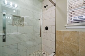 Hair dryer, towels