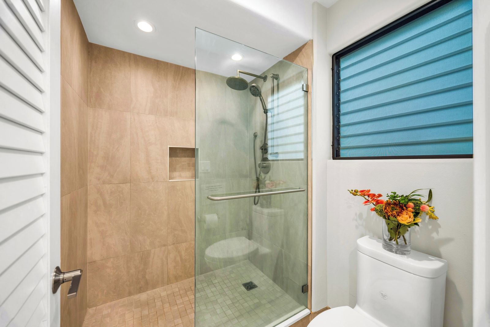 Shower, hair dryer