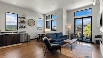 Televisión y chimenea