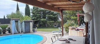Swimming pool on private land in Provence