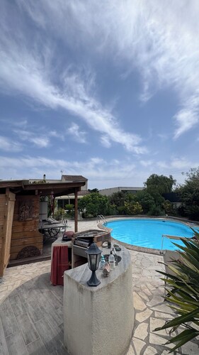Piscine sur terrain privé en Provence