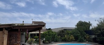 Swimming pool on private land in Provence