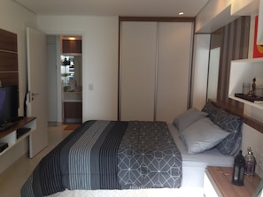 1 bedroom, desk, iron/ironing board, free WiFi - Landscape by the sea Fortaleza (Meireles Fortaleza)