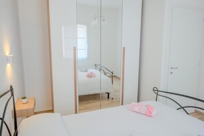 1 makuuhuone, vuodevaatteet