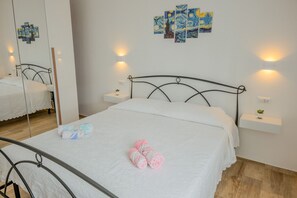 2 makuuhuonetta, vuodevaatteet