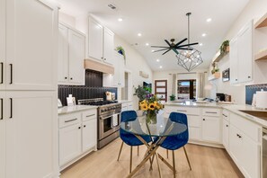 Microwave, oven, stovetop, dishwasher