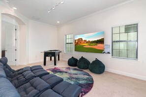 Smart TV, video games, table football