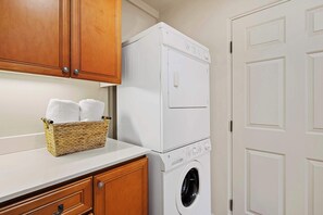 Studio, Patio, Garden View (Casita 86153) | Laundry - Casita 86153 - Sofa Sleeper Only (Coachella)