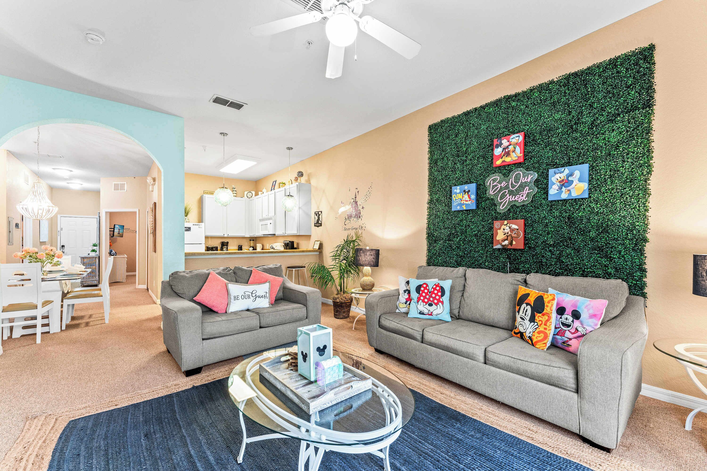 Condo, Multiple Beds, Balcony, Garden View (Mickey’s Postcard at Bahama Bay) | Living area