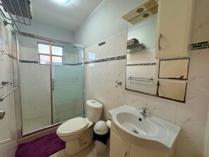Towels, soap, toilet paper