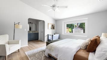 Desk, iron/ironing board, travel cot, free WiFi
