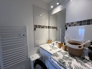 Shower, hair dryer