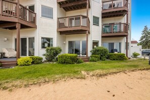 Exterior - Beachside Haven 102 |Beachfront Condo |Near Downtown + Tart Trail (Traverse City)