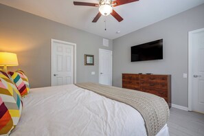 4 bedrooms, iron/ironing board, travel crib, WiFi