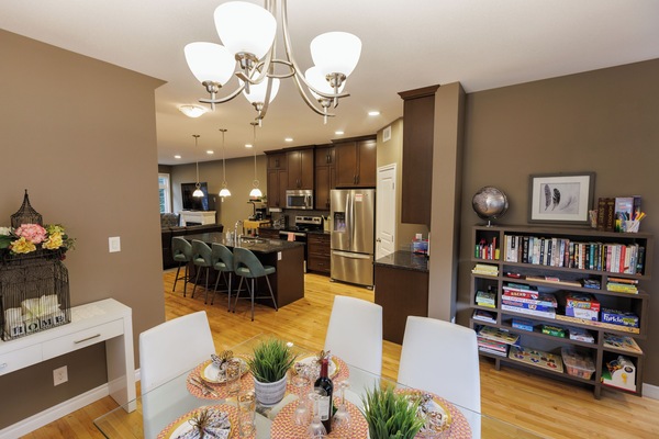 Open concept layout