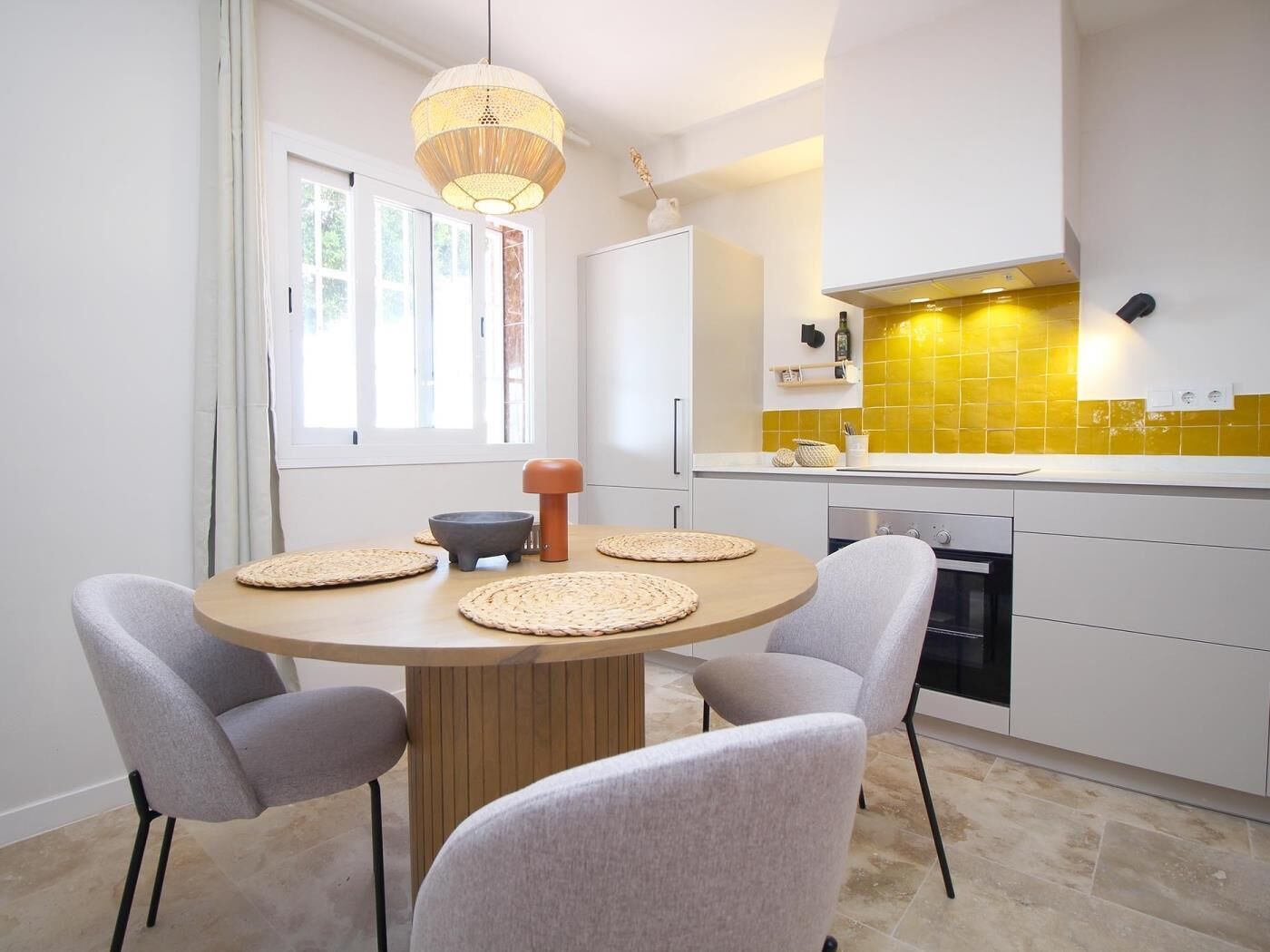 Fridge, microwave, coffee/tea maker, toaster