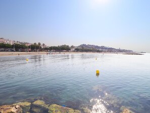 En la playa 