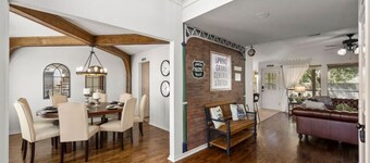 Train Themed 5BR with Heated Pool Hot Tub EV Charger Sleeps 16