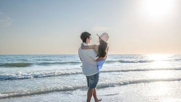 Aan het strand