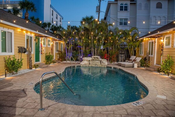 A heated pool