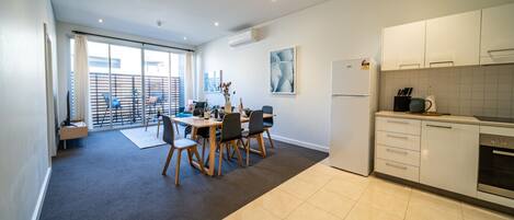 Microwave, oven, dishwasher, toaster