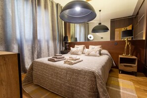 1 bedroom, laptop workspace, iron/ironing board