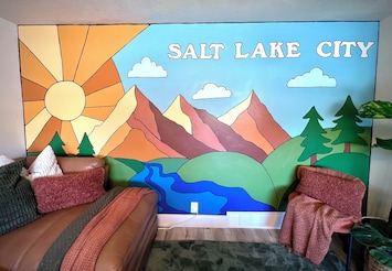 Welcome to SLC. Make sure you get a picture with the mural to post online.