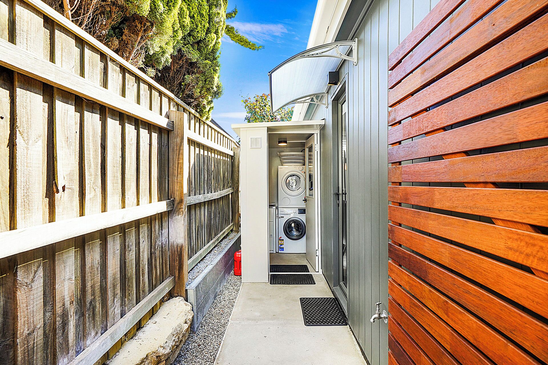 Path to the laundry area