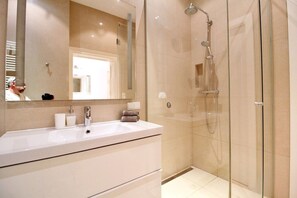 Shower, hair dryer