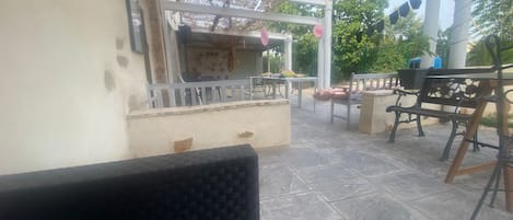 Façana frontal de l'allotjament