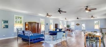 The Old Opera House Loft overlooks Downtown Breaux Bridge, sleeps 6