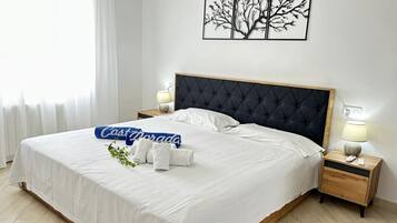 4 slaapkamers, een kluis op de kamer, een strijkplank/strijkijzer