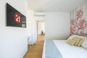 1 室のベッドルーム、アイロン / アイロン台、WiFi、ベッドシーツ