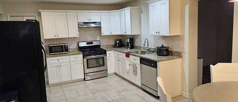 Microwave, oven, stovetop, dishwasher