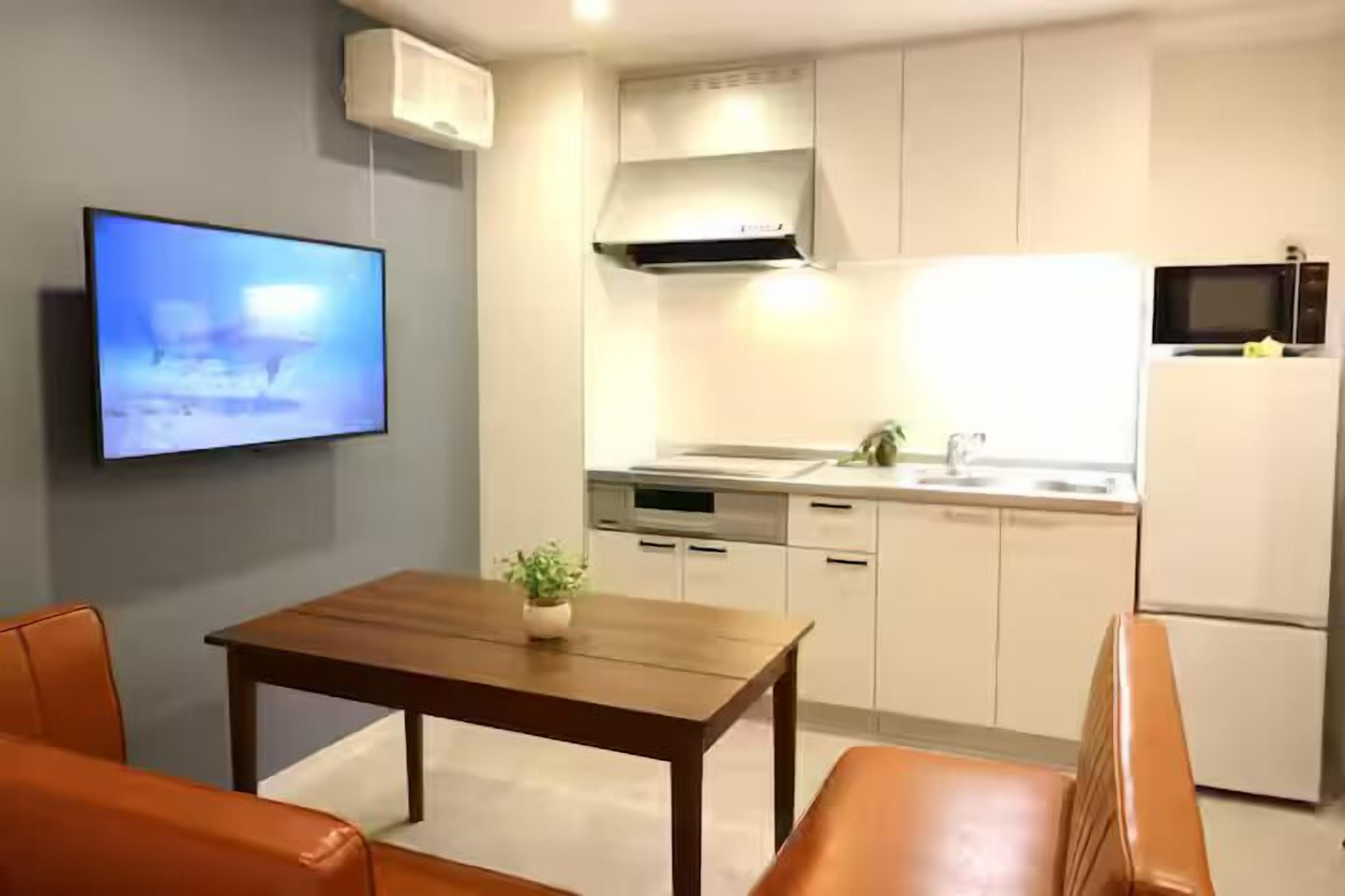 베이직 아파트, 시내 전망 | 전용 주방