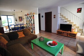 TV connectée, cheminée