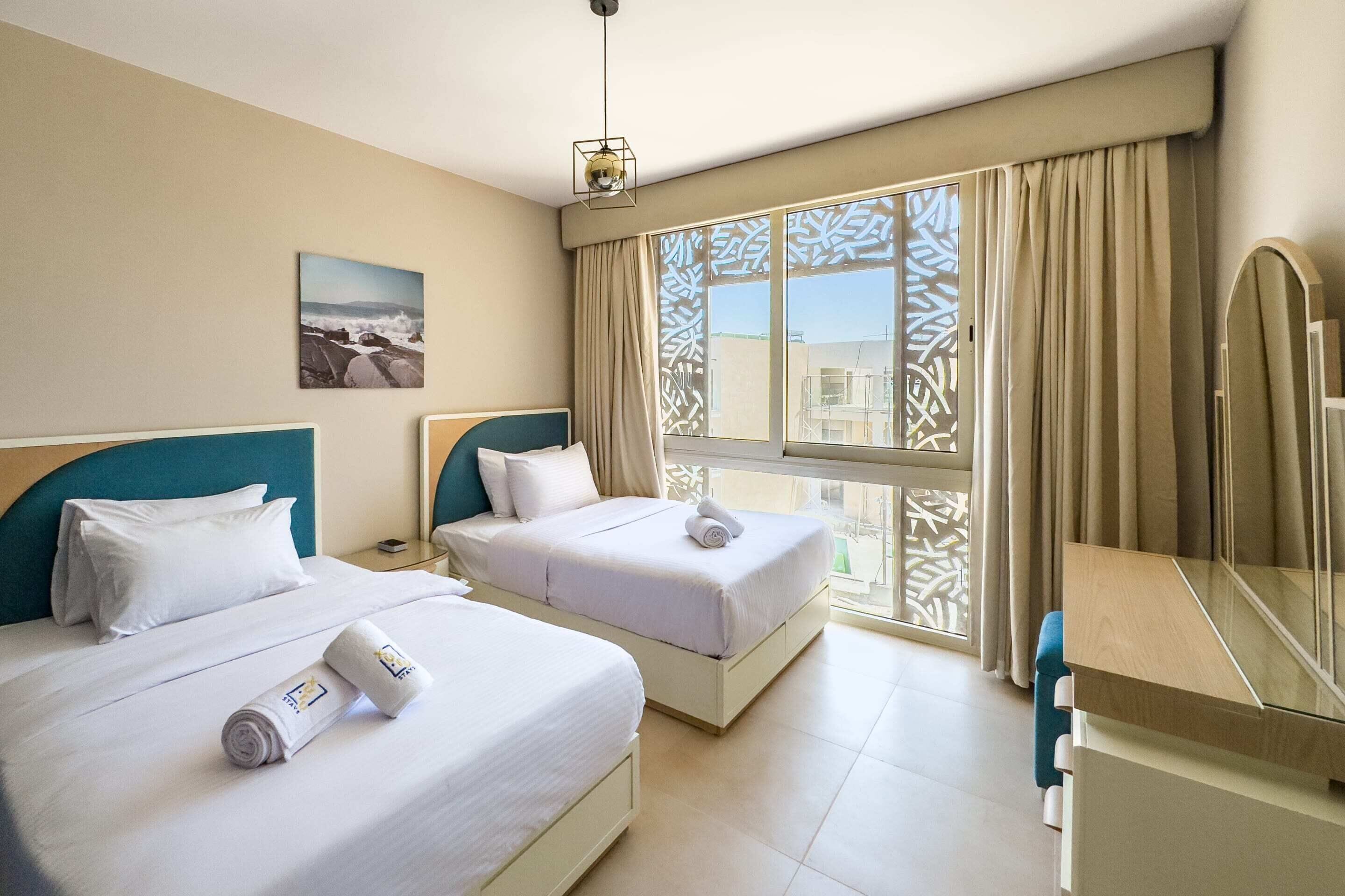 Apartemen Basic | 8 kamar tidur, setrika/meja setrika, dan seprai linen