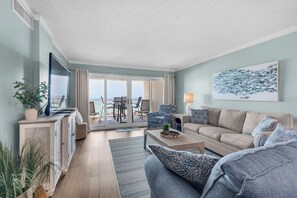 Smart TV, DVD player - Sandy Key 213:  2 BR/2 BA Perdido Key Beachfront Condo & Pools, On-Site Rental Office, Sleeps 6 (Pensacola)