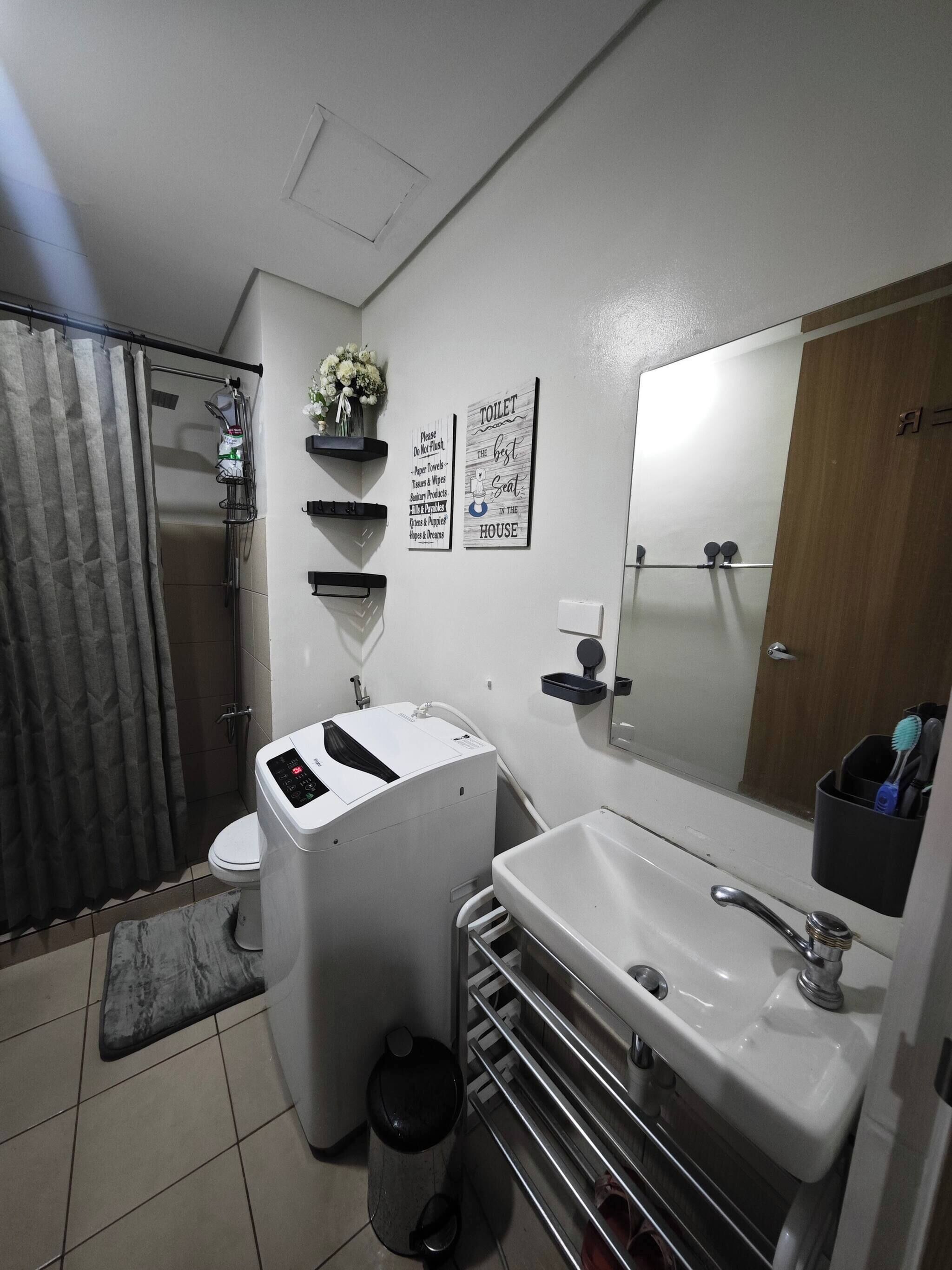 Huoneisto, 2 makuuhuonetta, esteetön, patio | Kylpyhuone