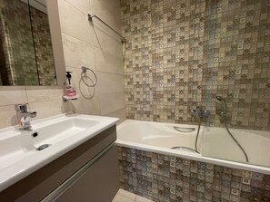 Towels, soap, toilet paper