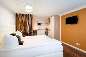 Desk, iron/ironing board, free WiFi, bed sheets