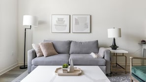 Smart TV - Landing | Chic 1BD, Rooftop Lounge, Gym (Carteret)