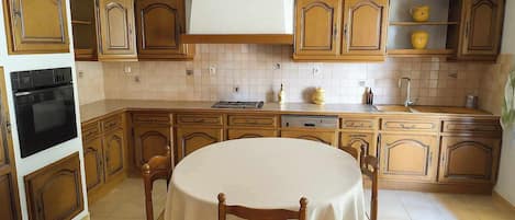 Microwave, oven, stovetop, dishwasher
