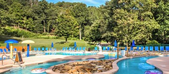 Lakefront Cabin w/ Dock, Game Room & Fire Pit | Resort Access + Biltmore Pass