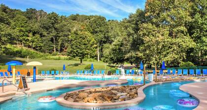 Lakefront Cabin w/ Dock, Game Room & Fire Pit | Resort Access + Biltmore Pass