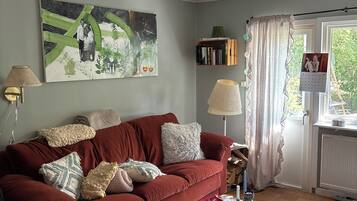 Smart TV, fireplace, stereo, computer monitors