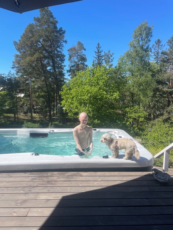 Udendørs spabad