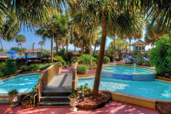 Indoor pool, outdoor pool