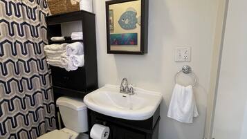 Towels, soap, toilet paper